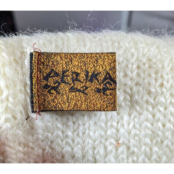 Aerika Peruvian Rustic Cream And Grey Scarf - Picture 4 of 7